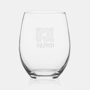 Verre À Vin Sans Pied Conception de maillot universitaire floral d'infir