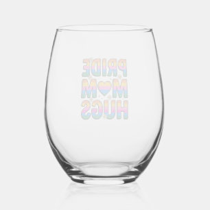 Verre À Vin Sans Pied Conception de vecteur de arc-en-ciel vintage de câ