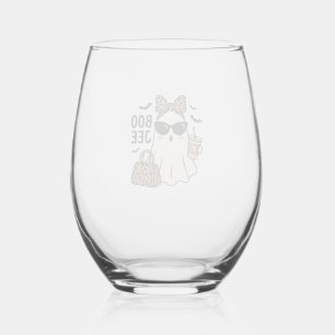 Verre À Vin Sans Pied Conception de vecteur de noeud de léopard de fantô