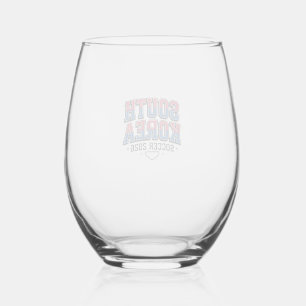 Verre À Vin Sans Pied Corée du Sud Football 2026 Football Gras Typogr Pa
