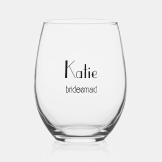 Verre À Vin Sans Pied Cortège de Mariage