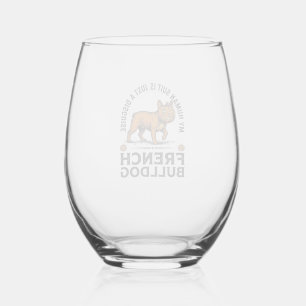 Verre À Vin Sans Pied Costume de chemise de pumpkin de bouledogue frança