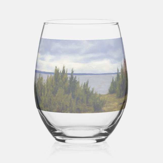 Verre À Vin Sans Pied Côte tranquille de Vormsi (Recto)