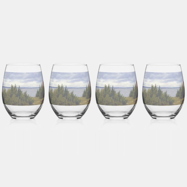 Verre À Vin Sans Pied Côte tranquille de Vormsi (Recto)