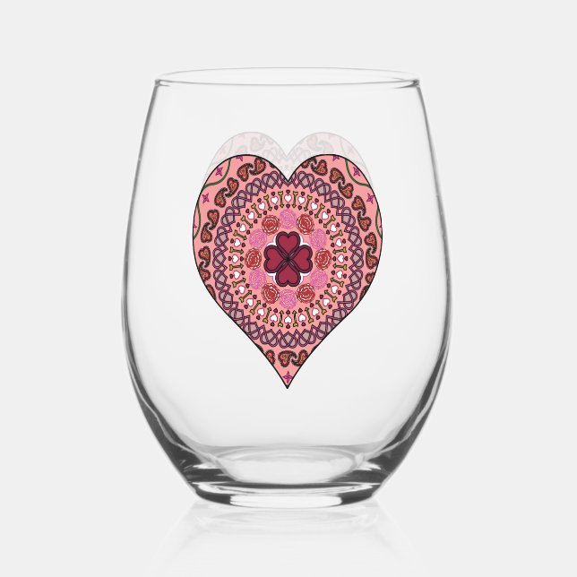Verre À Vin Sans Pied Couches du Cœur (Recto)