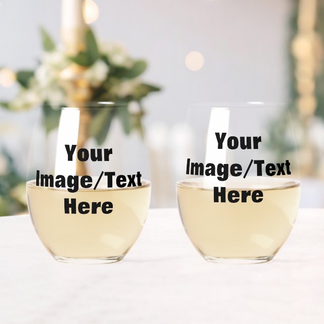 Verre À Vin Sans Pied Créez Votre Propre  (Insitu (Mariage))
