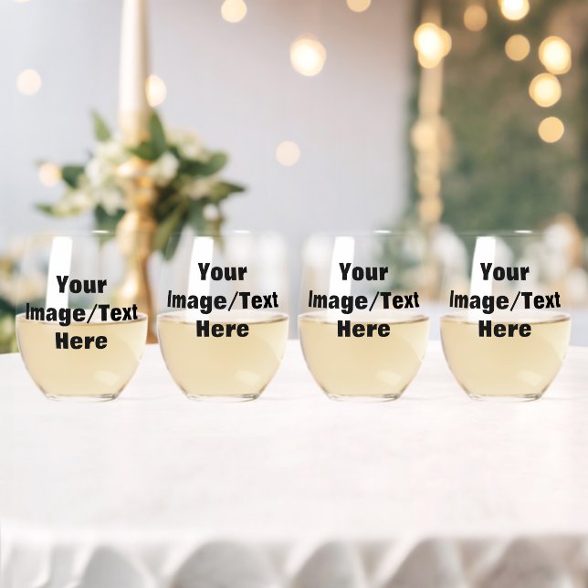 Verre À Vin Sans Pied Créez Votre Propre  (Insitu (Mariage))