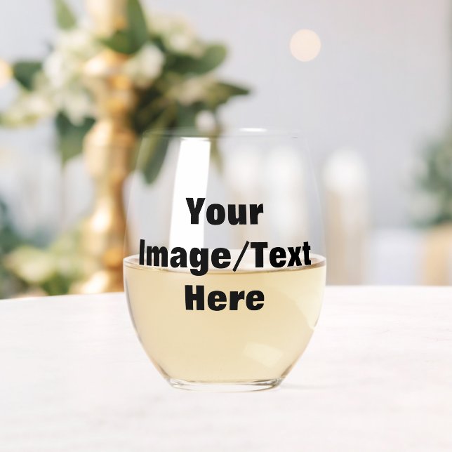 Verre À Vin Sans Pied Créez Votre Propre  (Insitu (Mariage))