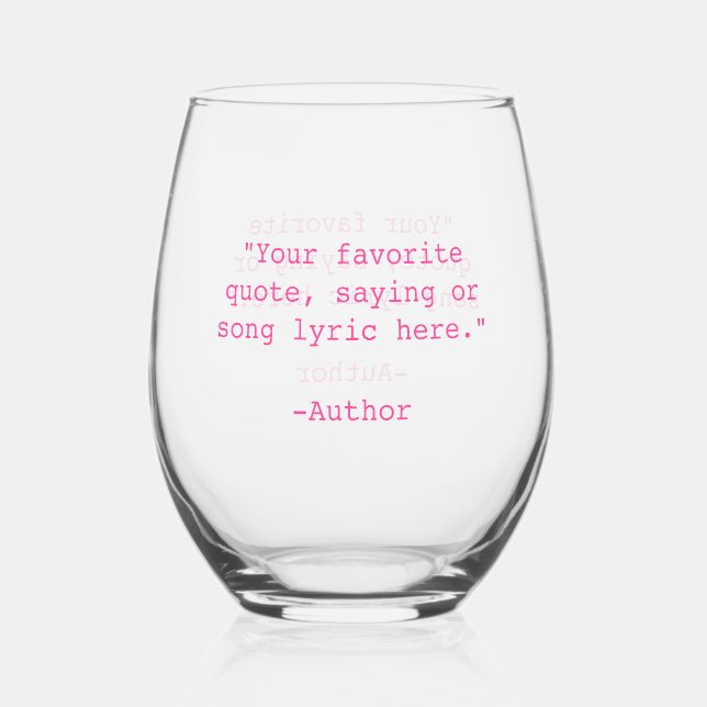 Verre À Vin Sans Pied Créez votre propre devis personnalisé (Recto)