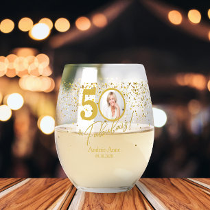Verre À Vin Sans Pied Créez Votre Propre Photo de Birthday Fabuleuse