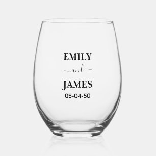 Verre À Vin Sans Pied Créez Votre Propre Promotion de Marque Simple