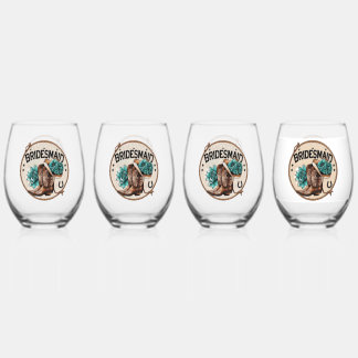 Verre À Vin Sans Pied Demoiselle d'honneur 