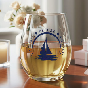 Verre À Vin Sans Pied Dernière voile avant le Veil Bachelorette Party