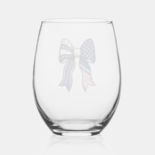 Verre À Vin Sans Pied Dessin vectoriel de nœud gravé vintage patriotique
