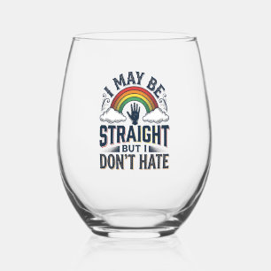 Verre À Vin Sans Pied Dessin vectoriel vintage de la fierté alliée strai