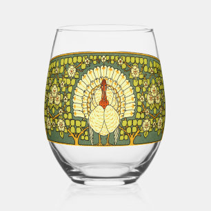 Verre À Vin Sans Pied Dinde Art nouveau