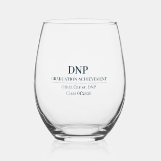 Verre À Vin Sans Pied Docteur en pratique infirmière Nom personnalisé De