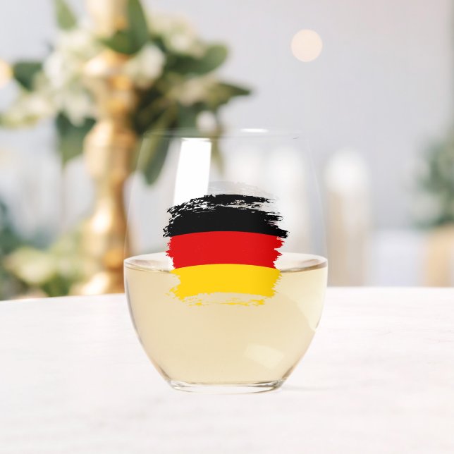 Verre À Vin Sans Pied Drapeau allemand (Insitu (Mariage))