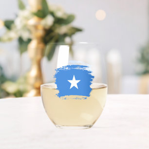 Verre À Vin Sans Pied Drapeau de Somalie