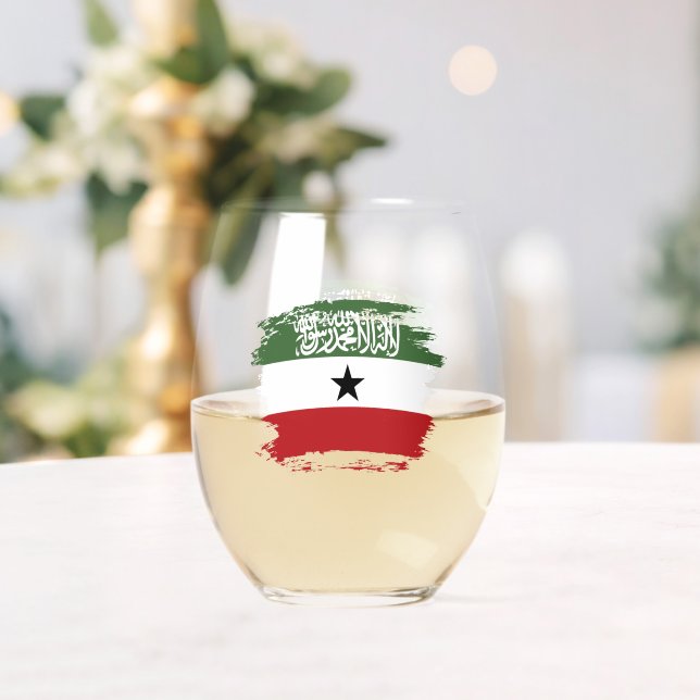 Verre À Vin Sans Pied Drapeau du Somaliland (Insitu (Mariage))