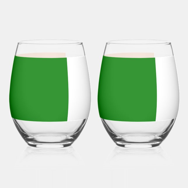 Verre À Vin Sans Pied Drapeau irlandais Total  (Recto)