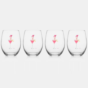 Verre À Vin Sans Pied Drôle Cocktail Humour la nuit de la fille