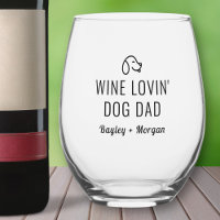 Drôle Vin Aimant Chien Papa Nom Personnalisé