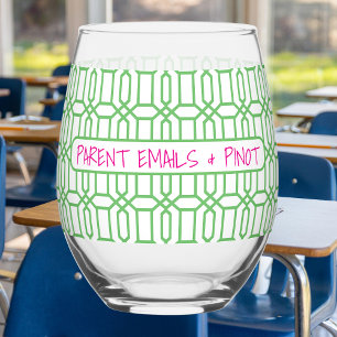 Verre À Vin Sans Pied E-mails des parents et Pinot Drôle Prof Préparatoi