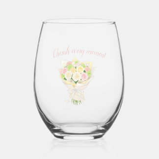 Verre À Vin Sans Pied Elegant Bridal Shower