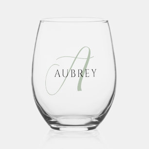 Verre À Vin Sans Pied Élégant ensemble de produits de boisson Monogram G
