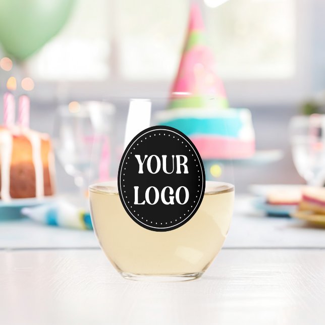 Verre À Vin Sans Pied élégant, moderne, raffiné et éditable. (Insitu (Anniversaire))