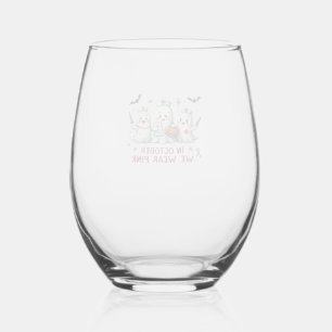 Verre À Vin Sans Pied en octobre nous portons du rose pour la sensibilis