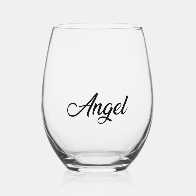 Verre À Vin Sans Pied Ensemble de produits mariages - Angel (Recto)