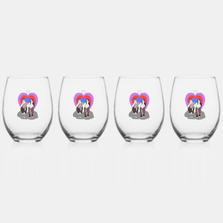 Verre À Vin Sans Pied Ensemble de vaisselle à boire