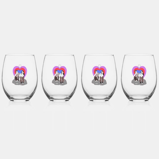 Verre À Vin Sans Pied Ensemble de vaisselle à boire (Recto)