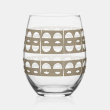 Ensemble de vaisselle à motifs formes sépia modern
