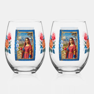 Verre À Vin Sans Pied Ensemble de vaisselle Cœur d'Arménie