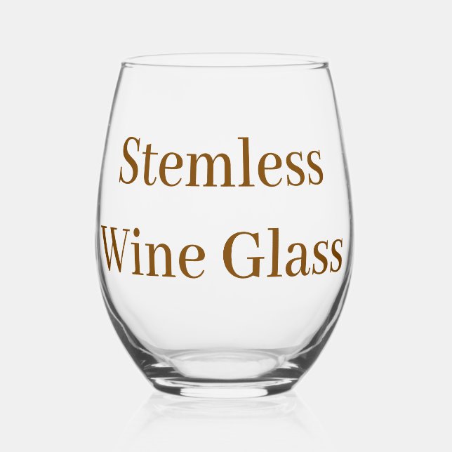 Verre à vin sans pied ensemble unique (Recto)