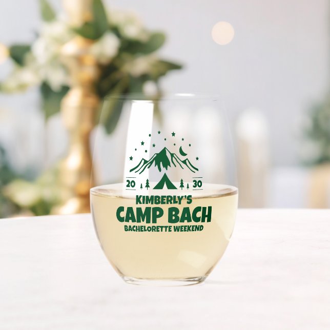 Verre À Vin Sans Pied Enterrement de vie de jeune fille campagnard en pl (Insitu (Mariage))