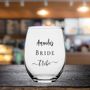 Verre À Vin Sans Pied Enterrement de vie de jeune fille de la tribu de l