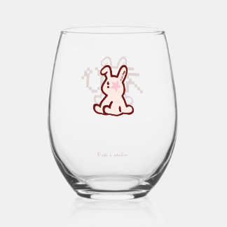 Verre À Vin Sans Pied ©︎epi's atelier Logo Wine Glass