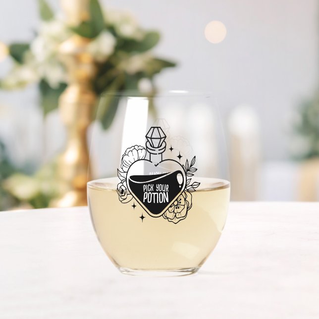 Verre À Vin Sans Pied Estilo de Bebida: Vaso de vino sin tallo, Conjunto (Insitu (Mariage))