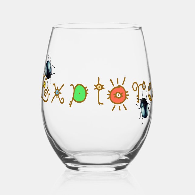 Verre À Vin Sans Pied explorer les bogues (Recto)