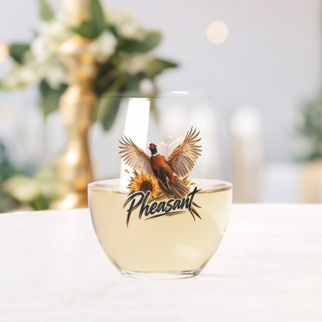 Verre À Vin Sans Pied Faisan  (Insitu (Mariage))