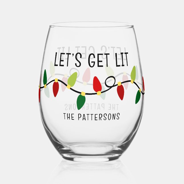 Verre À Vin Sans Pied Faisons un bon Noël (Verso)