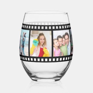 Verre À Vin Sans Pied Famille moderne Vintage Filmstrip photo