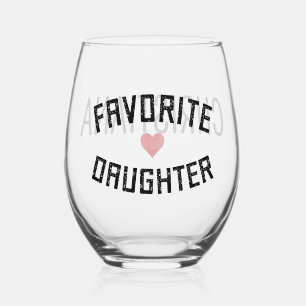 Verre À Vin Sans Pied Favorite Personnalisé Fille Famille Réunion Amusan