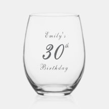 Fête d'anniversaire élégante et moderne de 30 ans
