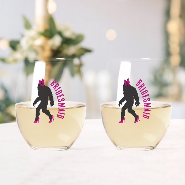 Verre À Vin Sans Pied Fête De Mariée Personnalisée Favoriser Chic Sassy  (Insitu (Mariage))