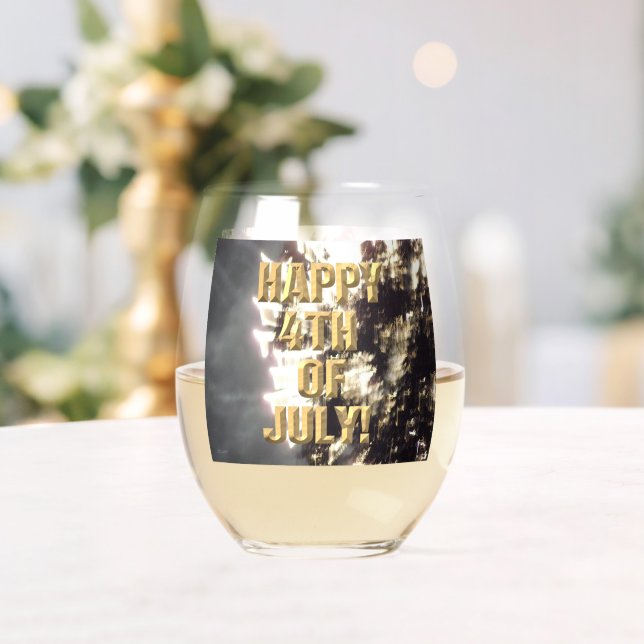 Verre À Vin Sans Pied Fireworks 2 vitrines 4 juillet (Insitu (Mariage))